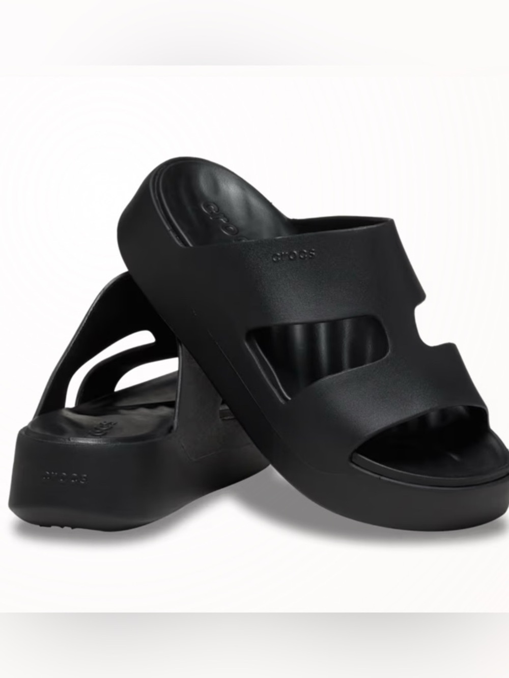 Croc platform sandals